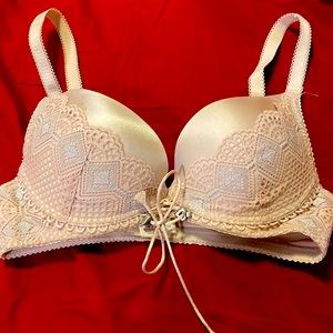 Embroidered bra